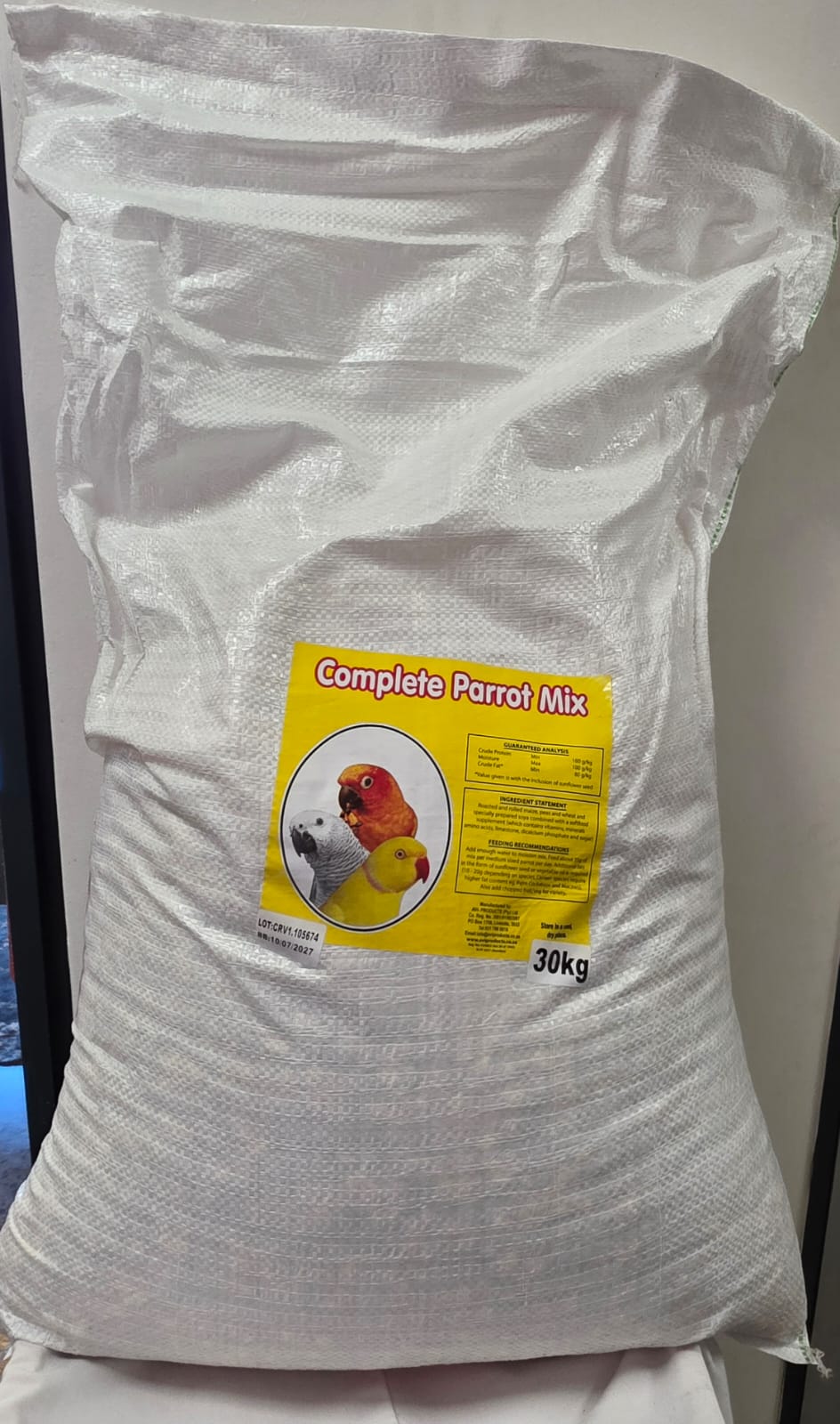 Complete Parrot Mix 30 Kg Bulk